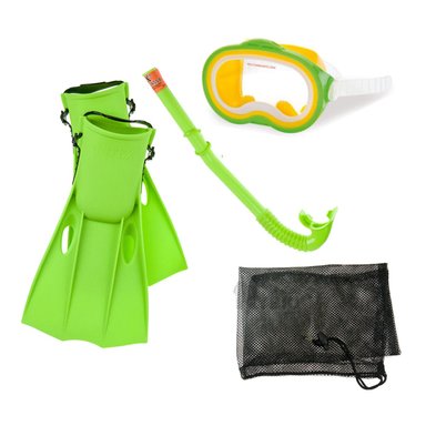 SET NATACIÓN RYBIU 55955 NIÑOS CON LENTES Y TUBO VERDE + REGALO AGENDITA