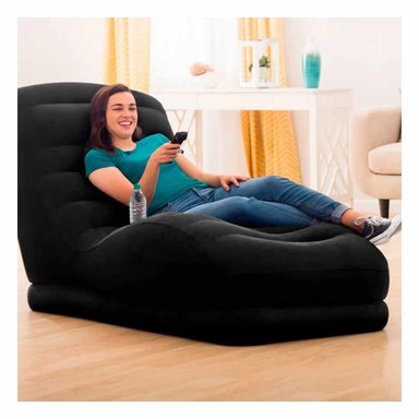 SOFA INFLABLE RYBIU 68592NP USO MULTIFUNCIONAL NEGRO