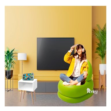 SOFA RYBIU 68592NP VERDE COMPACTO CON CONFORT AJUSTABLE + REGALO AGENDITA