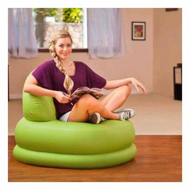 SOFA INFLABLE RYBIU 68592NP SUAVE Y VERSATIL VERDE