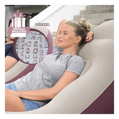 SOFA RYBIU DE MAXIMA COMODIDAD EN GUINDA OSCURO + REGALO STICKERS