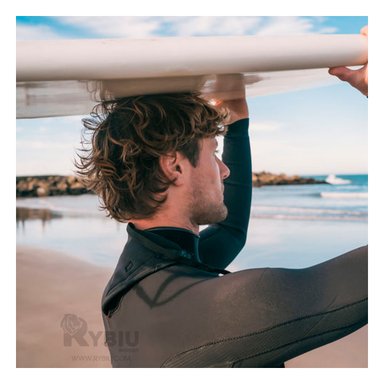 TRAJE BAÑO NATACIÓN HOMBRE RYBIU 61130-H 3.3MM NEGRO ESTABLE LA PLAYA + REGALO AGENDITA