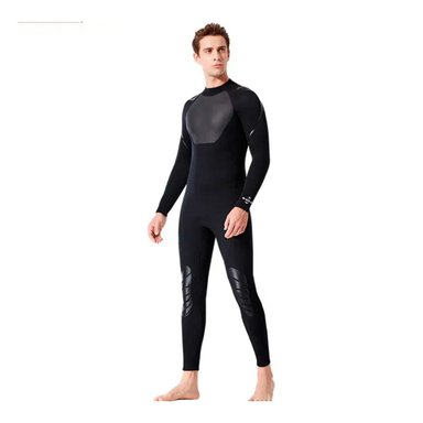 TRAJE BAÑO NATACIÓN HOMBRE RYBIU 61130-H 3.3MM NEGRO COMODO Y FLEXIBLE NADAR + PAPEL REGALO