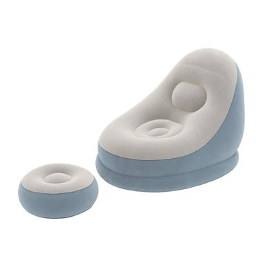 SOFA RYBIU PARA INTERIORES GRIS AZULADO + PAPEL DE REGALO