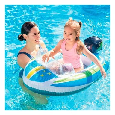 BOTE INFANTIL 3D CARRO 59380NP SEGURO Y COMODO PARA JUEGOS ACUATICOS Y+PAPEL REGALO - 3
