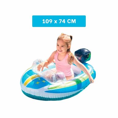 BOTE INFANTIL 3D CARRO 59380NP SEGURO Y COMODO PARA JUEGOS ACUATICOS Y+PAPEL REGALO - 4