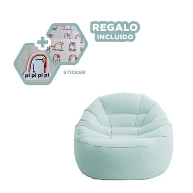 SOFÁ RYBIU MAXIMA COMODIDAD + REGALO STICKERS 68590NP CELESTE