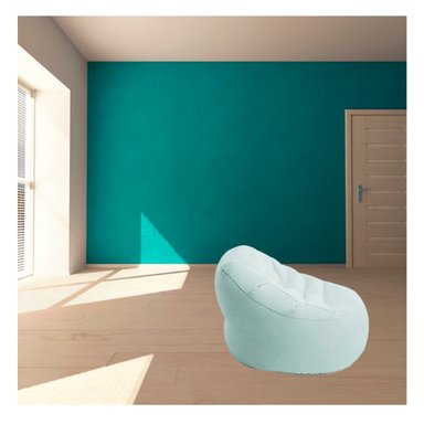 SOFÁ RYBIU PUFF INFLABLE MULTIUSOS NIÑOS 68590NP CELESTE - 2