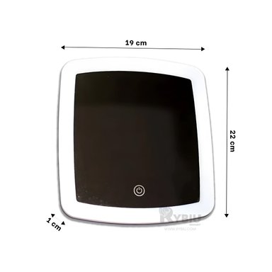ESPEJO LED TACTIL RECTANGULAR PARA MAQUILLAJE EN TONO BLANCO - 5