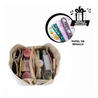 COSMETIQUERO RYBIU BE30268 BLANCO SOFISTICADO PARA MUJER Y PAPEL DE REGALO