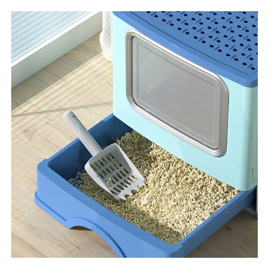 ARENERO GATO RYBIU MA32515 MA32515011 MASCOTA COLOR CELESTE + PAPEL REGALO