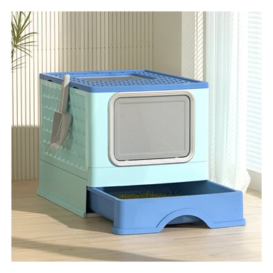 ARENERO GATO RYBIU MA32515 MA32515010 CERRADO CON BANDEJA EXTRAÍBLE Y PALA CELESTE