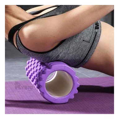 RODILLO RYBIU DE29532 LARGO 29CM HACER ABDOMINALES PRACTICO MORADO