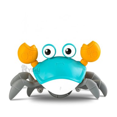 CANGREJO PLAYERO A CUERDA EN COLOR CELESTE Y+REGALO STICKERS - 2
