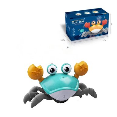 CANGREJO PLAYERO A CUERDA EN COLOR CELESTE Y+REGALO STICKERS - 4