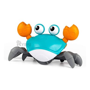 JUEGO DE BAÑO RYBIU CANGREJO A CUERDA PARA BAÑERA EN COLOR CELESTE - 2