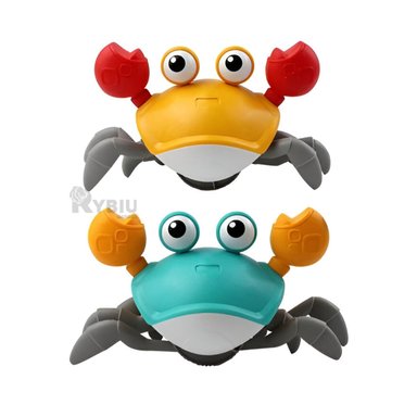 JUEGO DE BAÑO RYBIU CANGREJO A CUERDA PARA BAÑERA EN COLOR CELESTE - 3