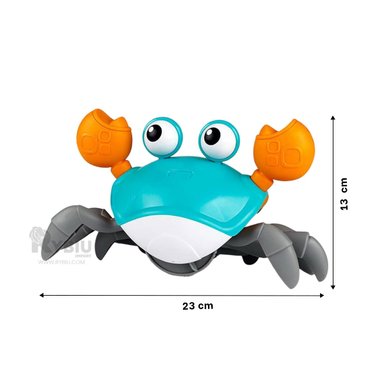 JUEGO DE BAÑO RYBIU CANGREJO A CUERDA PARA BAÑERA EN COLOR CELESTE - 5
