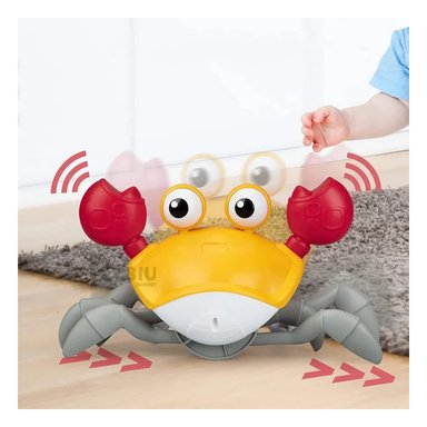 CANGREJO A CUERDA PARA BAÑERA EN COLOR AMARILLO