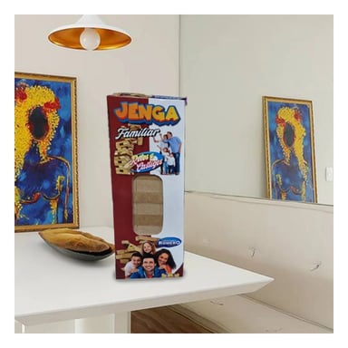 JENGA FAMILIAR DE MADERA Y DIVERSION DESAFIO PARA CASA Y+PAPEL REGALO - 3