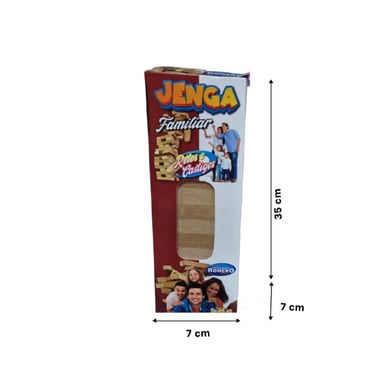 JENGA FAMILIAR DE MADERA Y DIVERSION DESAFIO PARA CASA Y+PAPEL REGALO - 4