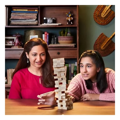 JENGA FAMILIAR DE MADERA Y DIVERSION DESAFIO PARA CASA Y+PAPEL REGALO - 5