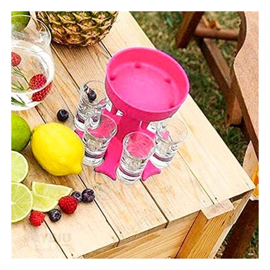 DISPENSADOR RYBIU JU30870 ROSADO SERVIDOR COPAS EN + AGENDITA