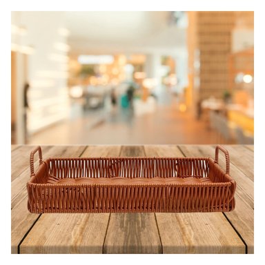 BANDEJA RYBIU RECTANGULAR BANDEJA FORMA ASAS TEJIDO