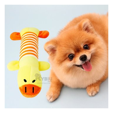 JUGUETE MASTICAR PERROS MA29950 RYBIU AMARILLO Y NARANJA +PAPEL DE REGALO