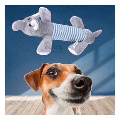 JUGUETE PERROS MA29953 RYBIU SARROLLO DENTAL COLOR PLOMO +STICKERS