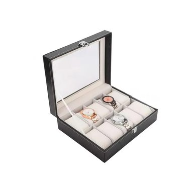 ORGANIZADOR RYBIU BE32335 CUERO NEGRO PORTA 10 RELOJES