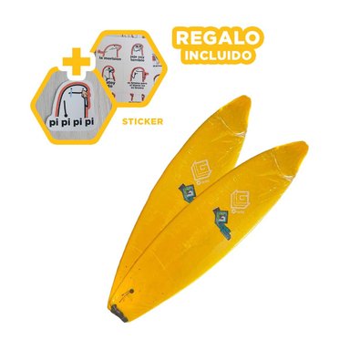 TABLA RYBIU ST-6 AMARILLO HIDRODINAMICA + REGALO STICKERS