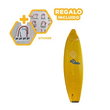 TABLA RYBIU ST-7 ROJO HIDRODINAMICA SURFISTAS + REGALO STICKERS