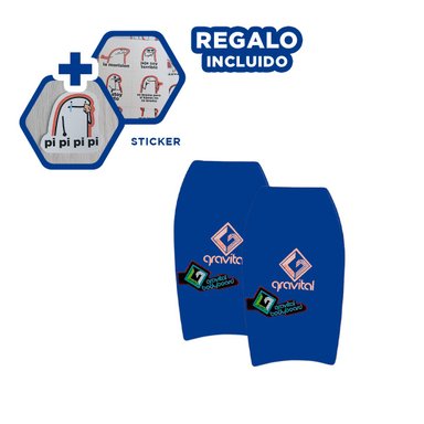 BODYBOARD RYBIU GR-37 AZUL FUNCIONAL EL MAR + REGALO STICKERS