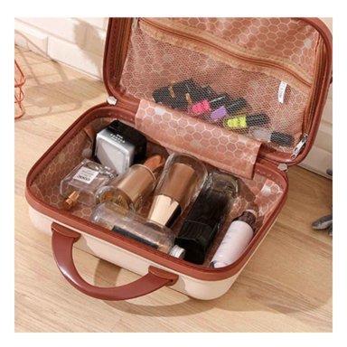 SET MINI MALETA RYBIU HO32347 SOTISFICADA BEIGE + REGALO AGENDITA