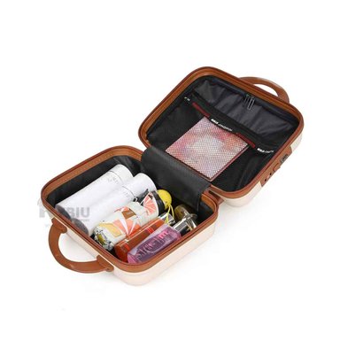 SET MINI MALETA RYBIU HO32347 SOTISFICADA BEIGE + REGALO AGENDITA - 3