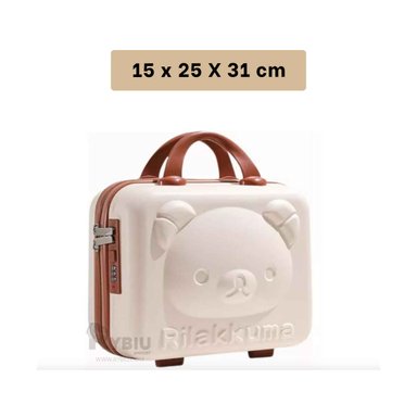 SET MINI MALETA RYBIU HO32347 SOTISFICADA BEIGE + REGALO AGENDITA - 5