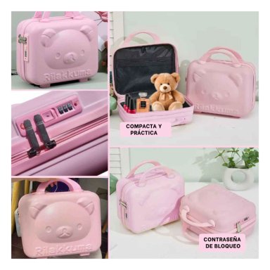 SET MALETA RYBIU HO32346 MALETA PORTATIL ROSADO + PAPEL REGALO
