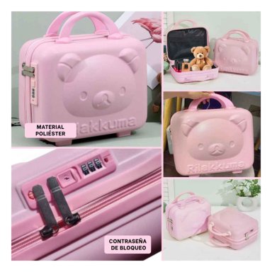 MALETA RYBIU HO32346 MALETA MULTIUSOS OSO COMPACTA ROSADO