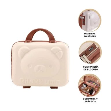 MINI MALETA RYBIU HO32347 MULTIUSOS OSO GUARDAR BEIGE - 3