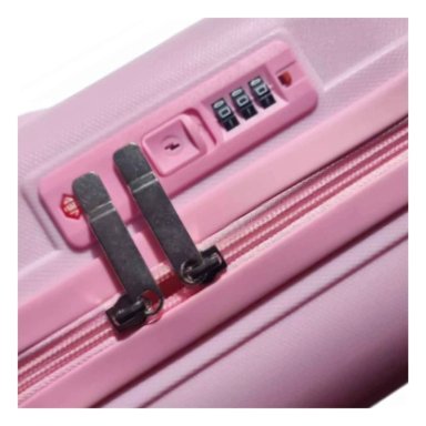 SET MALETA RYBIU HO32346 MALETA CODIGO BLOQUEO ROSADO + REGALO STICKERS