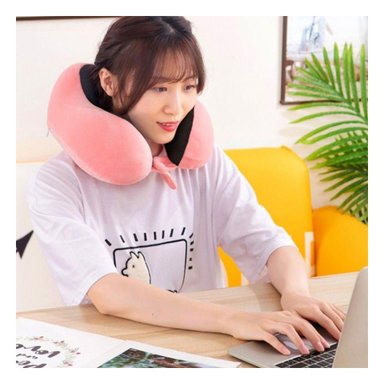 ALMOHADA RYBIU HO32367 VIAJE ROSADO + STICKERS 25 X 27 CM - 5