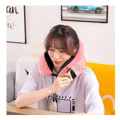 ALMOHADA RYBIU HO32367 CUELLO VIAJAR ROSADO 25 X 27 CM