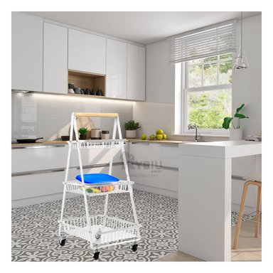 ESTANTE RYBIU HO32417 BLANCO 3 NIVELES ESPACIOSOS + PAPEL REGALO