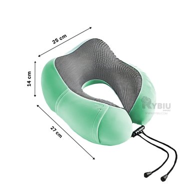 ALMOHADA RYBIU HO32371 ESPUMA VISCOELÁSTICA VERDE + STICKERS 25 X 27 CM - 5