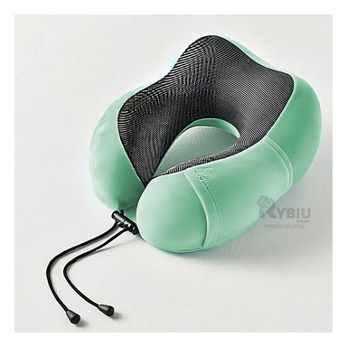 ALMOHADA RYBIU HO32371 ERGONÓMICA VIAJE VERDE + PAPEL REGALO 25 X 27 CM