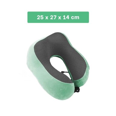 ALMOHADA RYBIU HO32371 ERGONÓMICA VIAJE VERDE + PAPEL REGALO 25 X 27 CM - 4