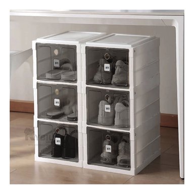 ZAPATERA RYBIU HO32421 BLANCO FUNCIONAL 3 NIVELES Y TAPA NEGRA + REGALO AGENDITA - 1