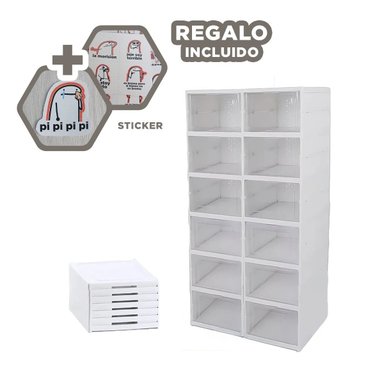 ZAPATERA RYBIU HO32420 BLANCO RETRACTIL SEGURA + REGALO STICKERS