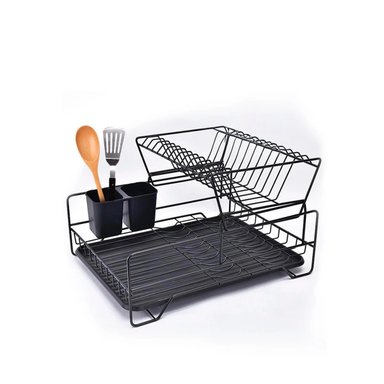ORGANIZADOR DE PLATOS CON PUERTAS Y SISTEMA INTERIOR DE COLOR NEGRO Y+REGALO STICKER - 3